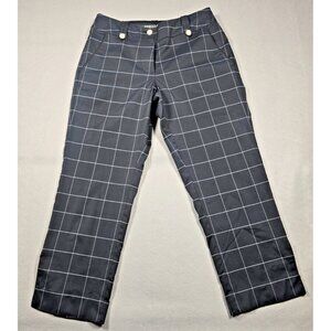 Nike Golf Dri-FIT Women’s Capri Pants Size 2 Black Striped Quick-Dry Sporty